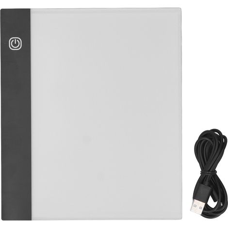 Table lumineuse LED ultra-mince, portable et à luminosité réglable, format A5, idéale pour le dessin et la peinture. 6 niveaux de luminosité. (1/5)