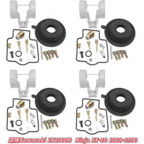 Kit de réparation de carburateur applicable aux Kawasaki ZX1000B et Ninja ZX-10 (1988-1990)