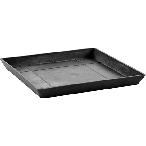 Ecopots Untersetzer Square 50 für Blumentöpfe - L 43 cm x B 43 cm x H 3,5 cm - Innen- und Außenbereich