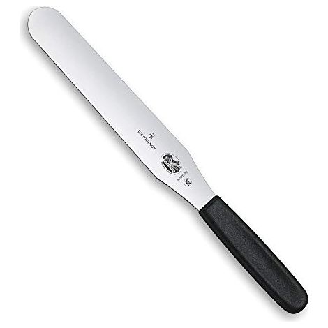 Spatola Acciaio Inox Victorinox Flessibile con Manico Nero per preparazioni delicate - V-5.2603.20B (1/4)