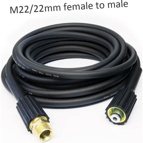 10m d'extension de tuyau k Série haute pression Rondeuse M22 Connecteur Femelle à mâle (1/5)