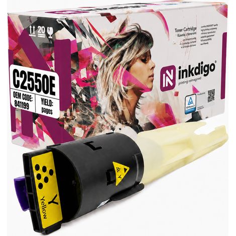 Toner Inkdigo 841199 compatibile con Ricoh Aficio MPC2030 MPC2530 MPC2550CSP, certificato TÜV. (1/5)