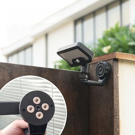 Applique murale solaire extérieure avec détecteur de mouvement, luminosité de 600 lumens, grand angle de 270°, indice d'étanchéité IP65. (1/5)