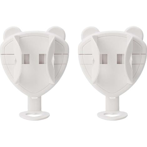 Porte-brosse à dents à gravité de 2 pièces, porte-brosse à dents blanc électrique, porte-brosse à dents murale électrique (réglable) (1/5)