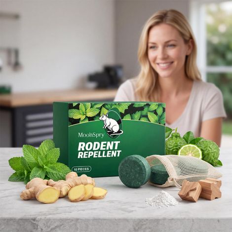 Gentle rodent repellent pellets for everyday home use, suitable for both indoor and outdoor environments. 10 pellets. (1/5)