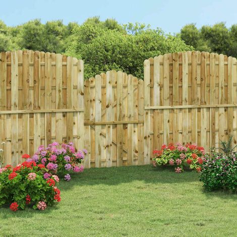 Portail de jardin Bois de pin imprégné 100x150 cm (1/5)