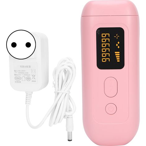 Appareil d'Épilation IPL Portable 5 Niveaux - Machine Professionnelle Épilatoire 110-240V avec Prise UE Rose (1/5)