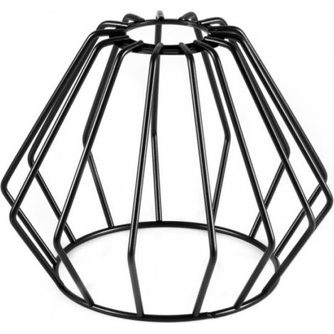 Abat-jour Métal E27 - Diamètre 18 cm Hauteur 13 cm - Style Loft Moderne - Pour Lampe À Visser - 1 Pièce (1/5)