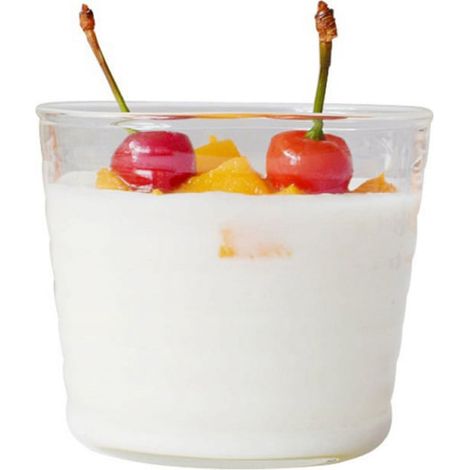 Salad Bowl - Borosilicate Glass - 200 Ml - With Lid - For Fruit Dessert Pudding - 7.5 X 7.5 X 6.5 Cm - 1 Piece (1/5)