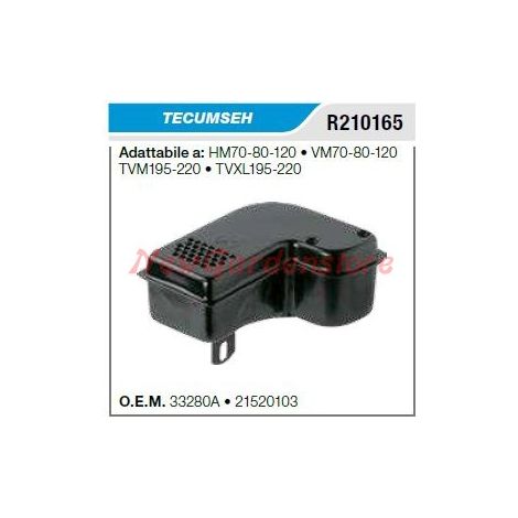 Marmitta silenziatore TECUMSEH tagliaerba tosaerba rasaerba HM70-80-120 R210165