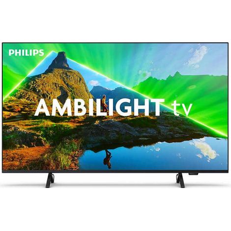 Philips Ambilight 43PUS8319 Smart TV 4K LED - - Schermo de 43" con Titan Piattaforma OS Pixel PreciseUltra HD e Dolby Atmos Sound, Funziona con Alexa e elAssistant de Voice Google - Nero Opaco (1/4)