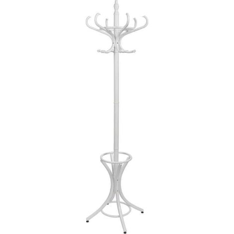 Perchero de pie de madera blanco 53x39x187hcm (1/4)