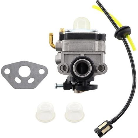 Carburetor Kit Fuel Filter Hose Kit for Robin Subaru EH025 EH035 592-60090-00-2 593-60140-00 with Gasket Primer Bulb (1/4)