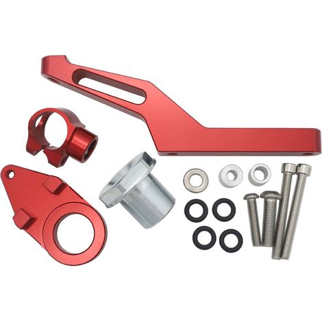 Moto Kawasaki ZX-6R 2009-2022 avec amortisseur, support de taille en titane et construction en alliage de titane. (1/4)
