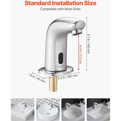 Robinet Automatique sans Contact Mitigeur de Lavabo à Capteur de (1/5)