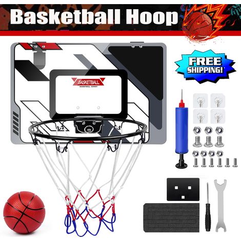 Mini cerceau de basket-ball Filet de basket-ball Panneau de basket-ball d'intérieur avec pompe à balles Set de jeu (1/4)