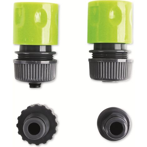 KINZO Kit de raccord de tuyau de jardin, 4 pièces, 1/2 " (1/5)