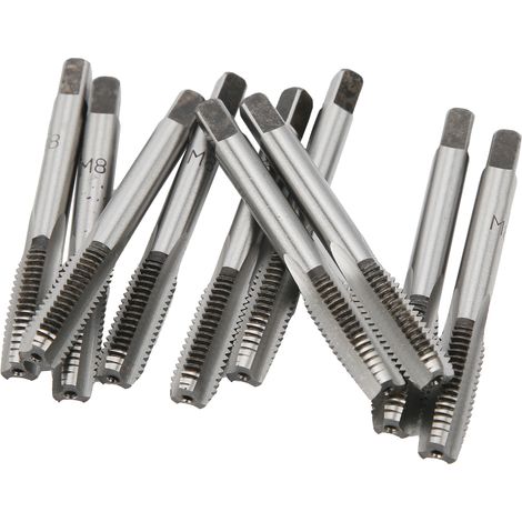 Gewindebohrer-Set, manuell, metrisch, Kohlenstoffstahl, gerade Nut, Schraubengewinde, Industriebedarf, M8 (1/5)