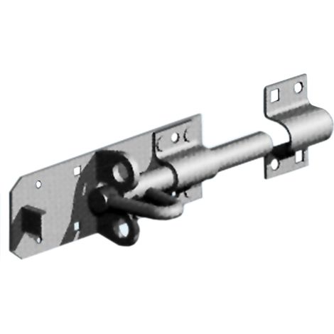 6 inch Brenton Sliding Bolt, Pad Lockable, Fits All Gates - Galvanised