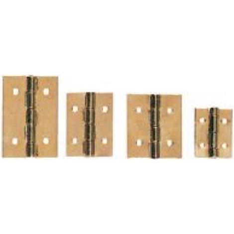 10 Pz Cerniere Mini Cerniera Ottonata Per Bauletti Antine Mm 15 20 25 - Taglia: C