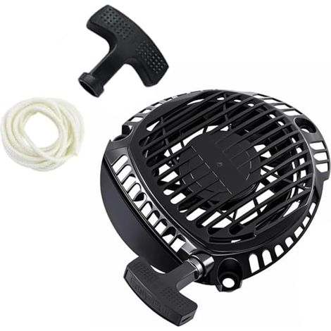 Démarreur de tondeuse à gazon pour moteurs XT650 XT675 XT775 XT800 remplace 1416520-S 1416520 avec poignée et corde Noir/blanc (1/5)