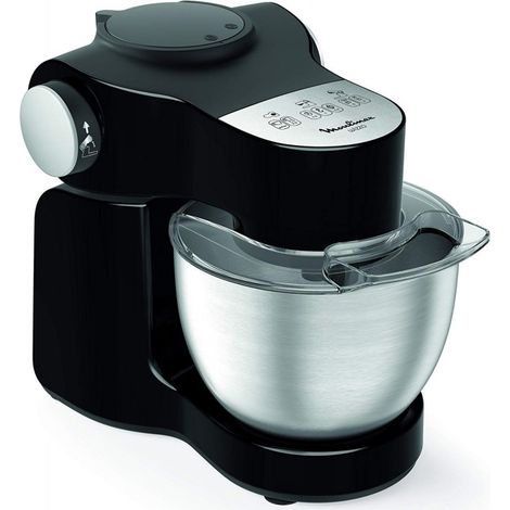 Robot de cocina MOULINEX QA3098B1 Rotación planetaria Negro, Plat (1/2)