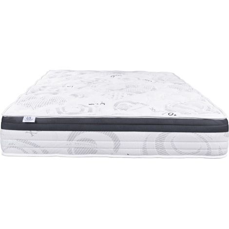 Matelas Sleeplux, 26cm, latex, mousse haute densité, ferme, indépendance du couchage, face été/hiver, 140x190cm (1/5)