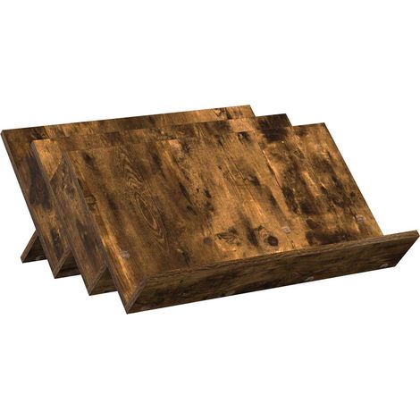 Maison Exclusive - Scaffale per riviste Rovere fumé 65 x 53 x 28,5 cm