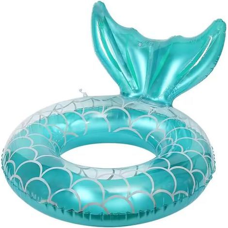 Flotador hinchable para niños, juguete decorado con frutas y sirenas, para divertirse en el agua durante el verano. (1/4)