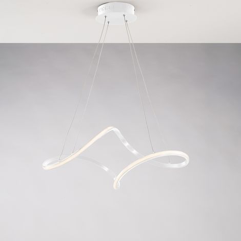 Sospensione Moderna Dana Metallo Bianco Led Integrato 4000K (1/3)