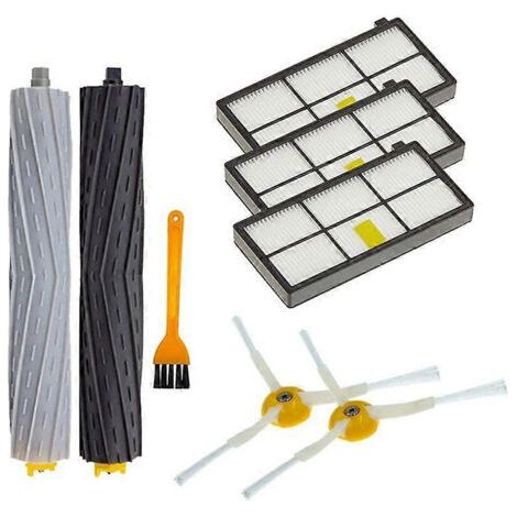 Accessoires pour aspirateurs séries 960, 900, 891 et 800 : kit de remplacement, brosse latérale en caoutchouc, filtre HEPA