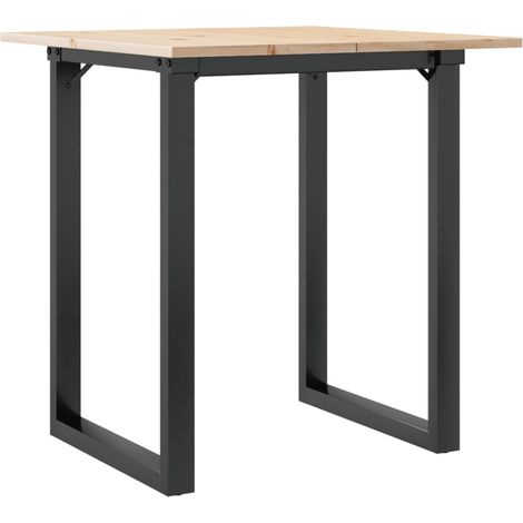 Maison Exclusive - Esstisch O-Gestell 60x60x75 cm Massivholz Kief