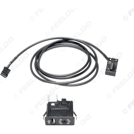 AUX audio/video conversion cable compatible with BMW MINI E39 E53 E85 E86 X3 E83 (1/5)