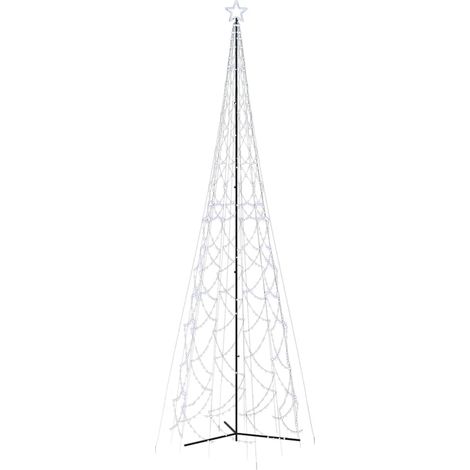 Christmas Cone Tree Cold White 3000 LEDs 230x800 cm vidaXL