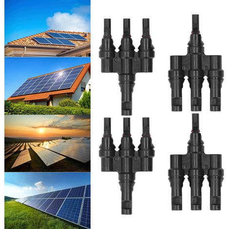 Photovoltaik-Steckverbinder der Serie PV-LT, Modell PV-LT-3, werden in 2er-Packungen verkauft. (1/5)