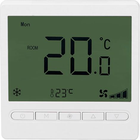 Thermostat intelligent pour ventilo-convecteur, écran LCD ABS, anti-interférences, 220 V, pour la maison (1/5)