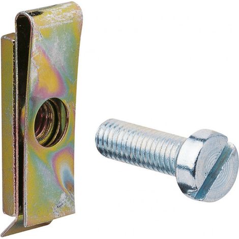 Ecrous-clips et vis M5 pour platine perforée quadro et beha-set (UC969)