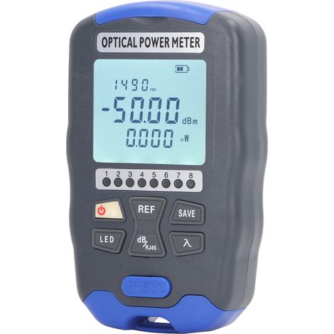 Mini testeur de puissance pour fibre optique FC SC ST Interface universelle 3 en 1 10 km avec voyant LED AUA DC50 (-50+26 dBm)