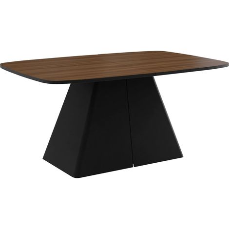 Table Oswego 169, Noyer, 76x110x180cm, Disponible, Stratifié, Métal (1/5)