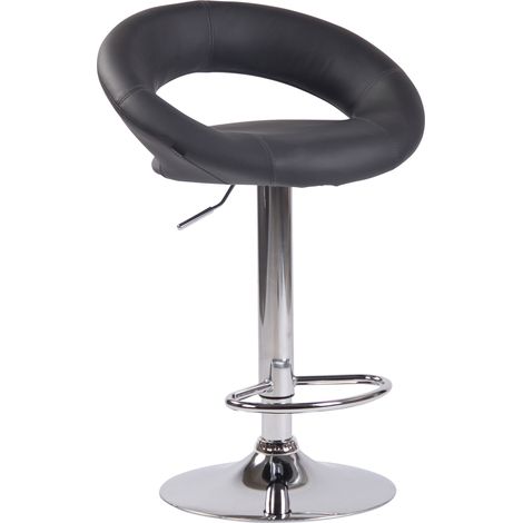 Sgabello Cucina Olinda In Similpelle grigio cromo (1/5)