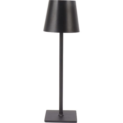 Lampe de bureau LED, texture métal sobre, 3 modes de couleur, intensité variable, commande tactile, protection des yeux, idéale pour la table de chevet ou le bureau (noir). (1/5)