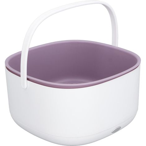 Panier à laver électrique grande capacité pour fruits et légumes, double couche d'égouttage, purificateur d'ingrédients pour la cuisine. (1/5)