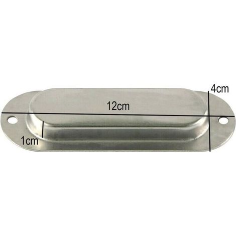 Set di 2 maniglie incassabili per porte scorrevoli in acciaio inox (1/3)