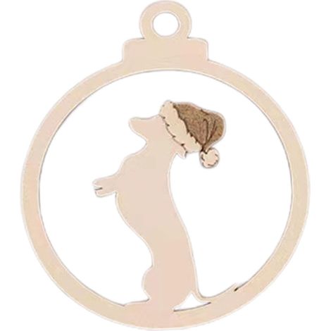 Ornements de Chien pour Sapin de Noël, décorations de Noël pour  Arbre – Artisanale Griffe de Chien avec Trou pour Les Vacances et Les Mariages (1/5)
