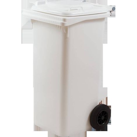 BIDONE CON ANELLO LT.120 BIANCO CM 57X50X95 H
