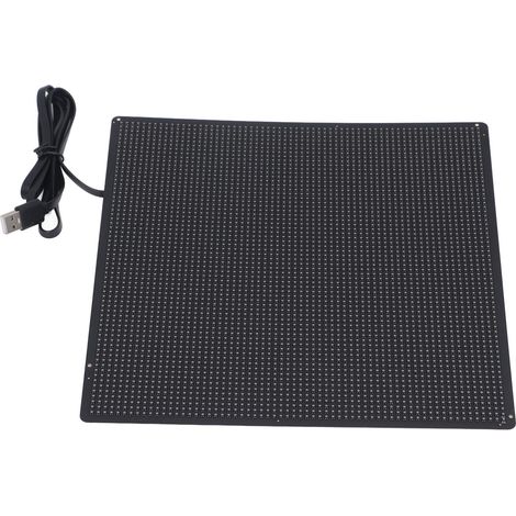 Panneau d'affichage LED 64 x 64 points, flexible et programmable Bluetooth, pour fêtes, carnavals et rassemblements (25 x 25 cm). (1/5)