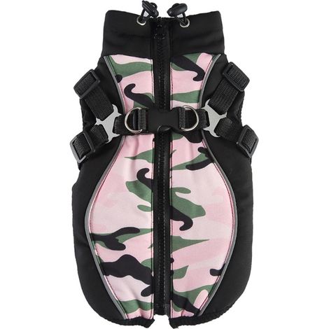 Gilet Polaire Pour Chien - Veste Imperméable Et Coupe-Vent - Protection Hiver Pour Petit Et Moyen Chien - Fermeture Éclair Protégée - Taille S À L (1/5)