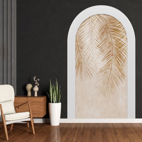 Stickers Trompe l'oeil Arche - Voute - Feuilles - 60 x 100 cm (1/3)