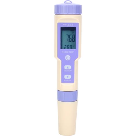 Testeur d'eau 3-en-1 pH/ORP/température portable YY-600A, stylo de mesure qualité liquide, appareil de contrôle précis, usage professionnel (1/5)