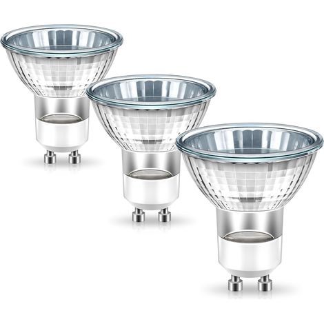 GU10 Ampoules Dimmable, GU10 Ampoules Halogènes 35W Réflecteur pour Lampe Chauffe-Bougie MR16 GU10 Ampoules Blanc Chaud 2800K GU10 Ampoule Lampe Lava, Lot de 3 (1/5)